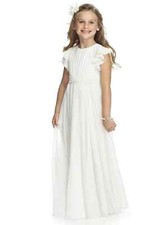 Aibaowedding Fancy Chiffon Flower Girl Dresses Flutter Sleeves Junior Bridesmaid