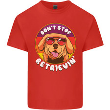Dont Stop Retrieving Funny Golden Retriever Mens Cotton T-Shirt Tee Top