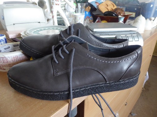 Ladies dark grey clarks - ladies, flat