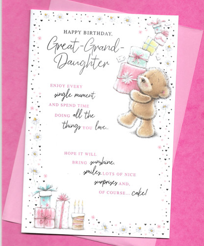 Great granddaughter birthday - great,