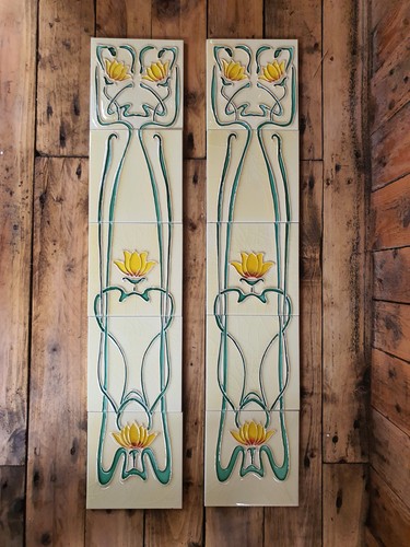Victorian tiles fireplace - victorian,