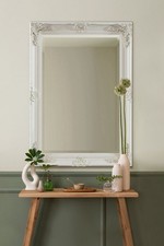 Large Mirror Off White Ornate
