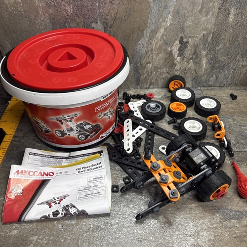 Meccano junior kids toy bucket - meccano,
