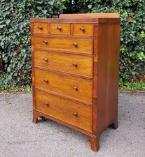 HEALS MAHOGANY CHEST OF 7 DRAWERS