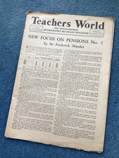 Rare Vintage Teachers World and School Mistress Magazine October 1954