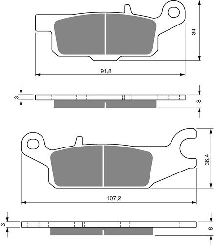 Brake disc pads - brake,