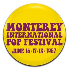 Monterey Pop Festival 1967 Hippie 60s Music 25mm / 1 Inch D Pin Button Badge