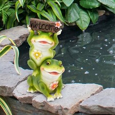 GardenKraft 'Welcome' Frogs