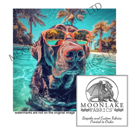 Chocolate labrador pool - chocolate,