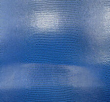 Book Binding Cloth Royal Blue Faux Leather Snakeskin Effect Book Binding Fabric