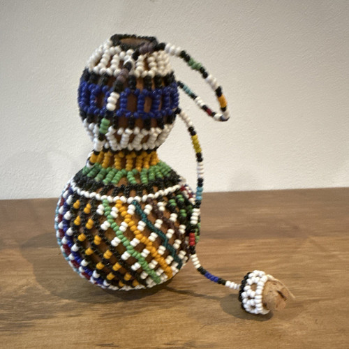 Hand beaded african decorative - hand-beaded,