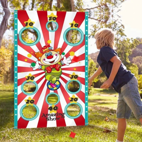 Toss game with - bean, bags