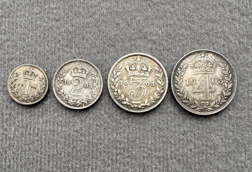 1903 maundy coin set - 1903, edward