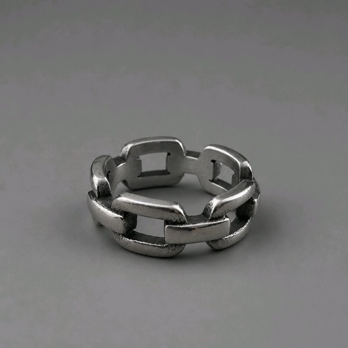 Chunky chain link ring - chunky,