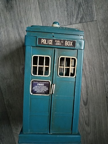Blue tin british - british, vintage