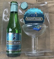Babycham 60th Anniversary Set with Glass, Coaster,Empty Bottle & Box
