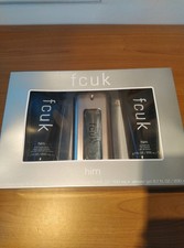 FCUK Gift Set for Men: Eau de Toilette Spray , Shower Gel & Aftershave balm