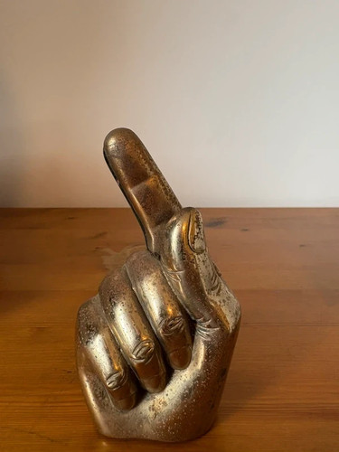 Vintage brass hand - brass, business