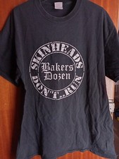 Bakers Dozen Skinheads Dont Run T Shirt Size L Oi