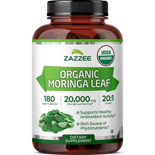 Zazzee organic moringa - zazzee,