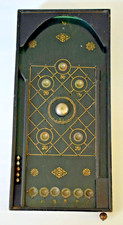 ANTIQUE TABLE TOP BAGATELLE PINBALL GAME with BALLS c1920