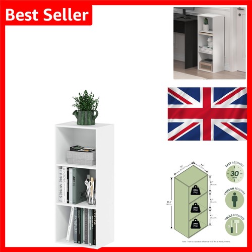 Luder cube bookshelf white - 3-cube,