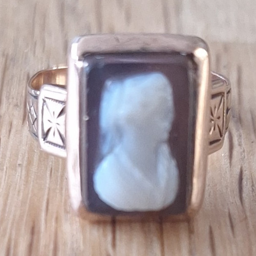 Victorian 9ct rose gold cameo - 9ct,