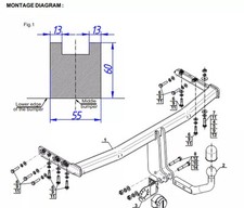Swan Neck Tow Bar For NISSAN