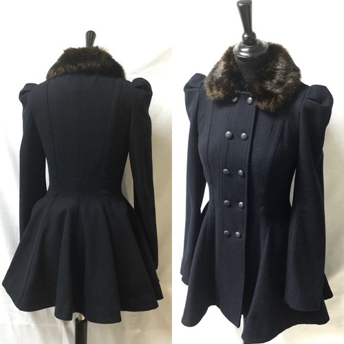 Topshop blue wool s - topshop,