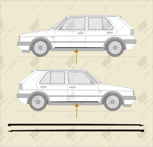 Fits mk2 golf gti - -, 5dr