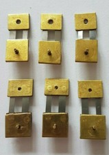 6x Assorted Brass Clock