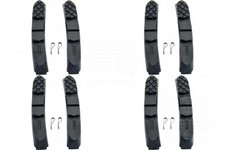 4 Pairs (8 Pads) Black