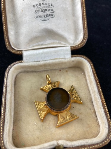 Antique maltese cross - maltese, locket