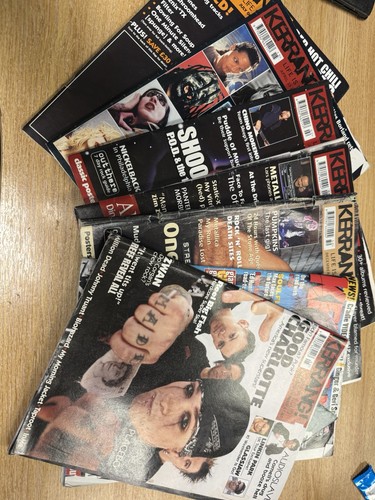 Vintage kerrang magazines - vintage, x6