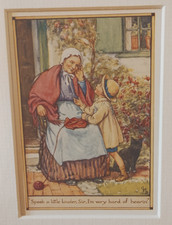 Vintage Nursery Print & Mount