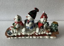 Christmas Snowman Candle Holder Ornament Christmas Decoration