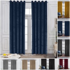Crushed Velvet Curtains 90 x
