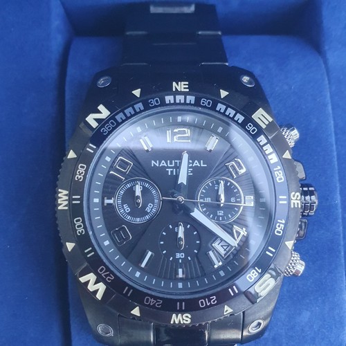 Nautical time mens chronograph - mens,