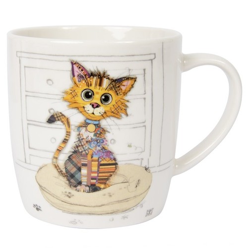 Ceramic mug bug art - ceramic, animals