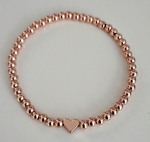Rose gold plated - plated, bead