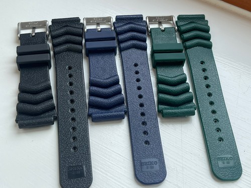 Seiko 20mm 22mm rubber strap - seiko,