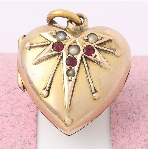 Antique victorian puffy heart - antique,
