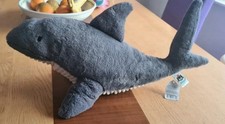 Rare Jellycat - Shadow Shark - BNWT - Retired cool Plush Soft Toy fish sea life 