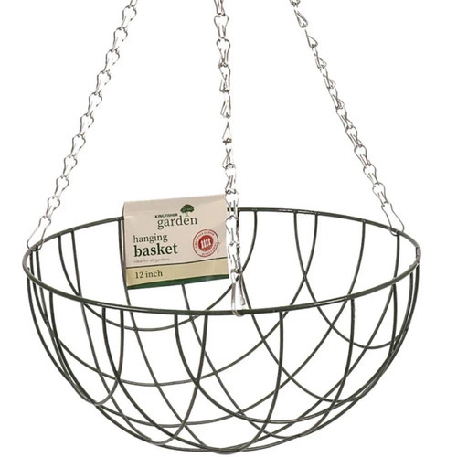 Kingfisher wire hanging basket - wire,