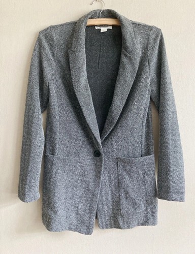 Grey herringbone summer jersey - grey,