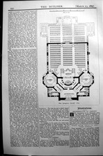 Original Old Antique Print