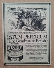 Elsenham Patum Peperium Pate Original UK Press Advert 1973