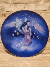 Royal Worcester Saphire Fairy Collector Plate  C & W -1991 Tiny Scratch 