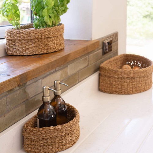 Gomati seagrass storage basket - gomati,