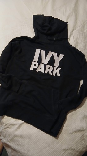 Ivy park black logo hooded - logo,
